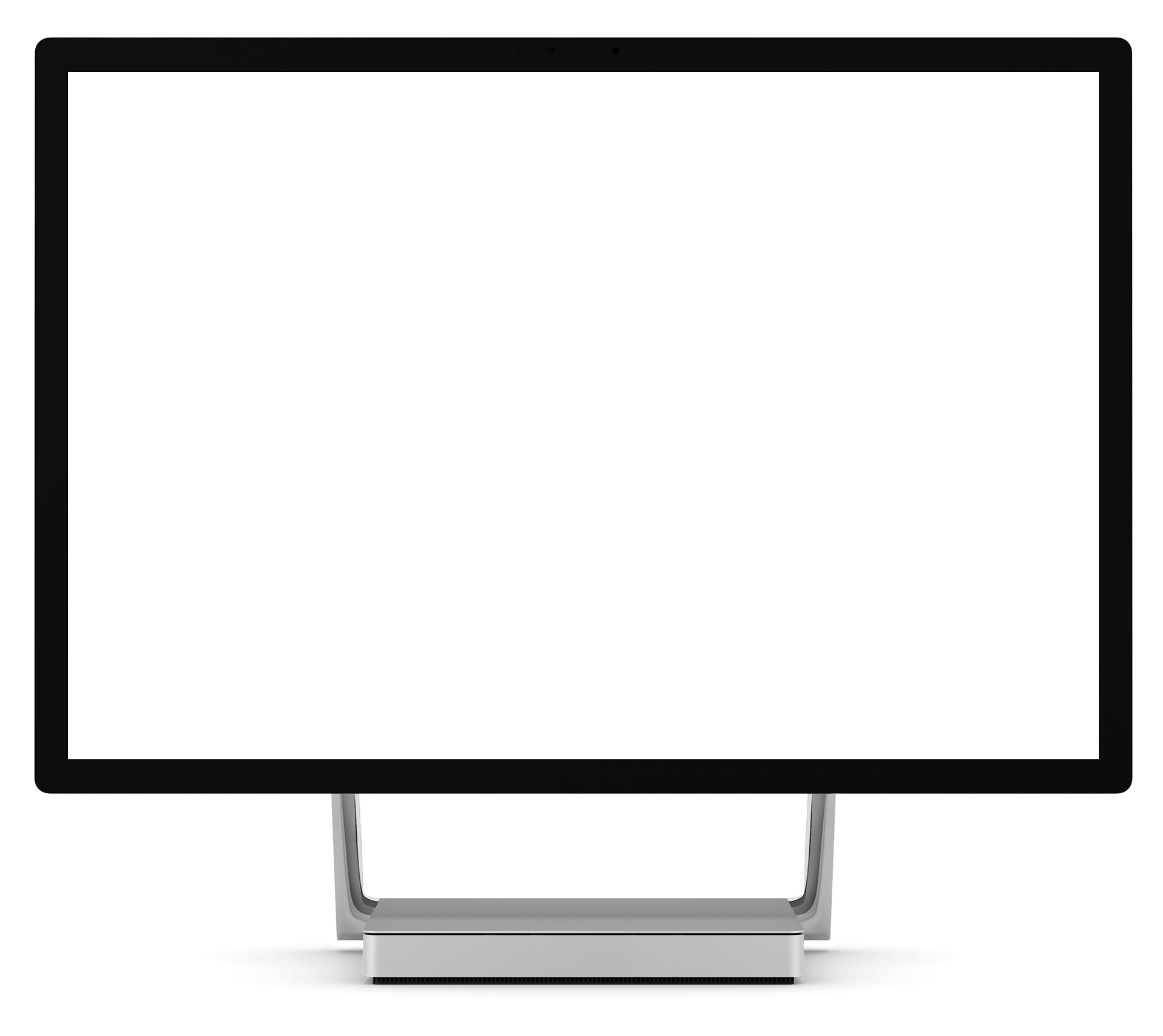Computer illustration showing a Microsoft Surface Studio